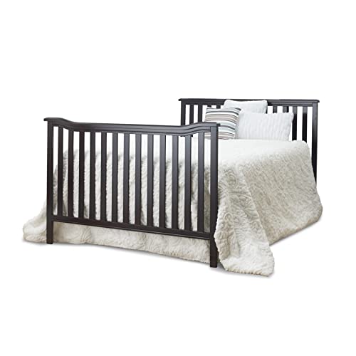 Image of Sorelle Furniture Toddler & Full-Size Bed Rails, Wood Bed Rail & Crib Conversion Kit, Converts Crib to Toddler and Full-Size Bed, # 221 -Espresso