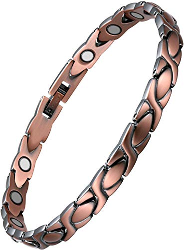 WELMAG® Copper Magnetic Bracelet for Women for Arthritis Pain Relief