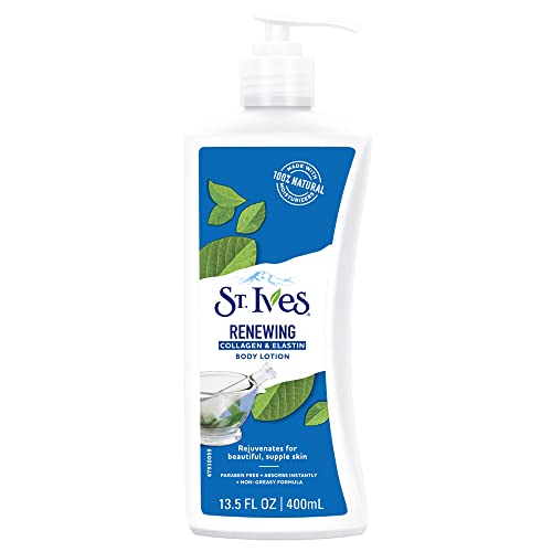 Image of St.Ives Renewing Collagen & Elastin Body Lotion (400ml) & Renewing Soft Cream (45g), 100% Natural Extracts, Skincare Combo Pack for Gifting Women, Skin Rejuvenating Face Cream & Body Lotion (Set of 2)