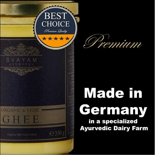Organic and Vedic Ghee - Ayurveda SVAYAM - Pure Clarified Ghee Butter for Eating & Cooking - Organic - Lactose Free - No… - Image 3