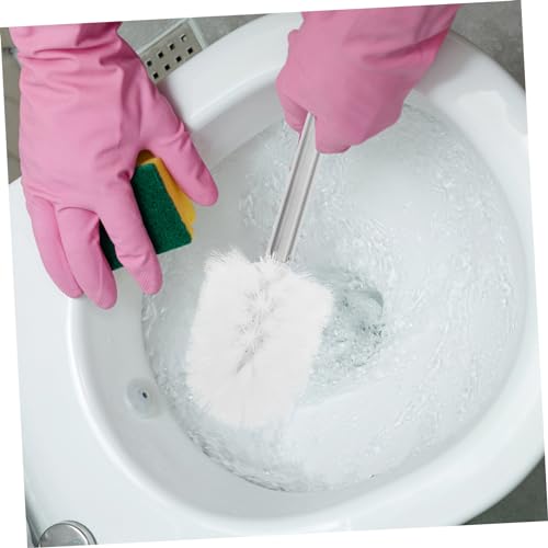 Brosse à double usage MAGICLULU pour toilettes et éviers avec support - 4