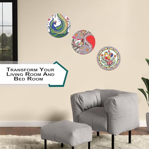 Image of Rousrie Home Decor Wall Hangings for Living Room | Wall Hanging Decorative Items | Decoration Items for Home | Waterproof Film (Color 2)