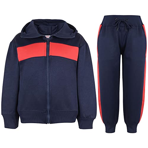 Survêtement garçon et fille ensemble de jogging 2 pièces avec sweat à capuche zippé 5-13 ans