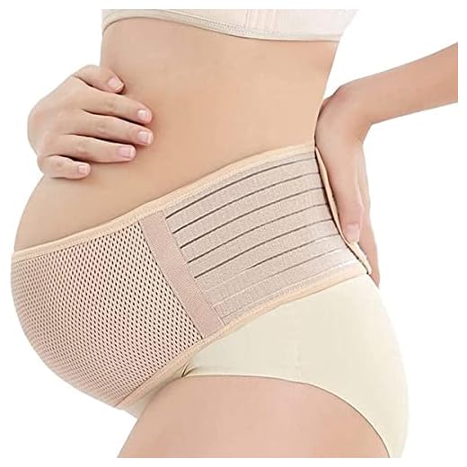 Cinturón de Maternidad, Embarazo Cinturón, Cinturón De Soporte Para Embarazo Apoyo Durante el Embarazo, Cintura y Abdomen Faja de Premamá,Cinturón Pélvico Postparto Maternidad Faja (Beige)