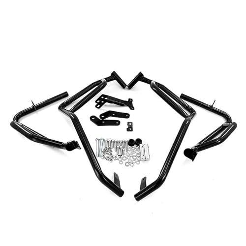 Moto Pare Chocs Garde Protection de Moteur pour XL750 2023-2024 en Alliage d'Aluminium Noir