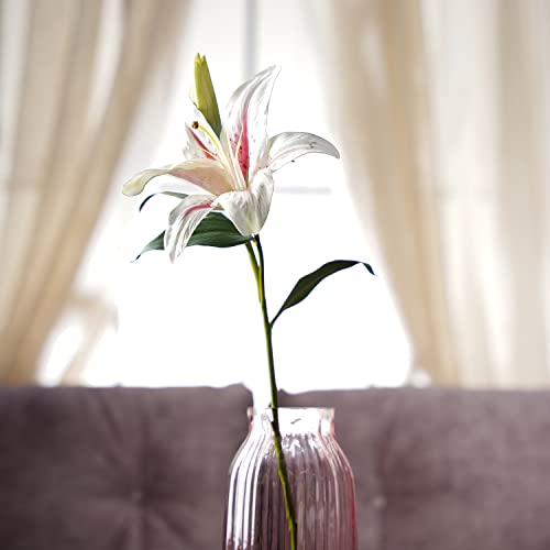 Image of PURE HOME + LIVING White Faux Tigerlily Spray 1 Piece