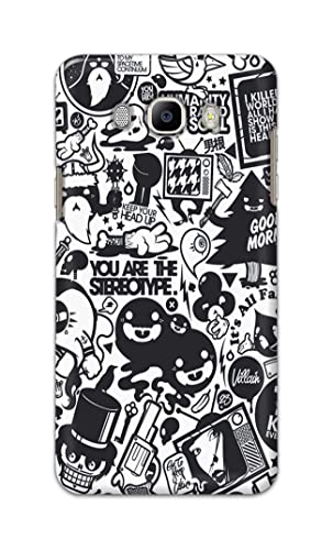 Image of Printed Hard Back Cover Case for Samsung Galaxy J7 2016 | Samsung Galaxy On 8 2016 Back Cover (Mixed Cartoon) -1302