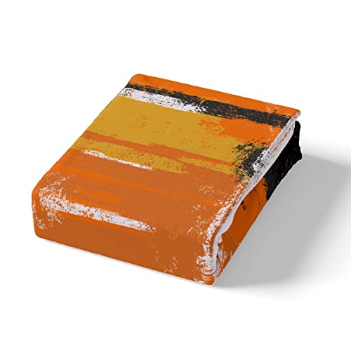 Abstract Bedding Set Modern Abstract Art Bedding Set for Kids Teens Retro Duvet Cover Orange White Grey Pattern Bedspread Cover Room Decor 3Pcs With 2 Pillow Case King Size - Image 4
