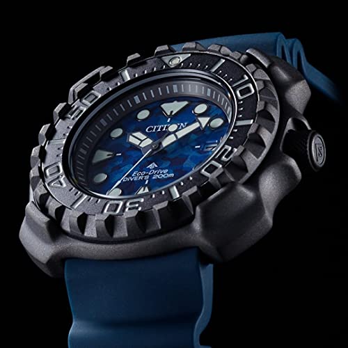 Citizen Polyurethane Promaster Diver Blue Dial Super Titanium Men's Analog Watch Bn0227-09L - Image 4