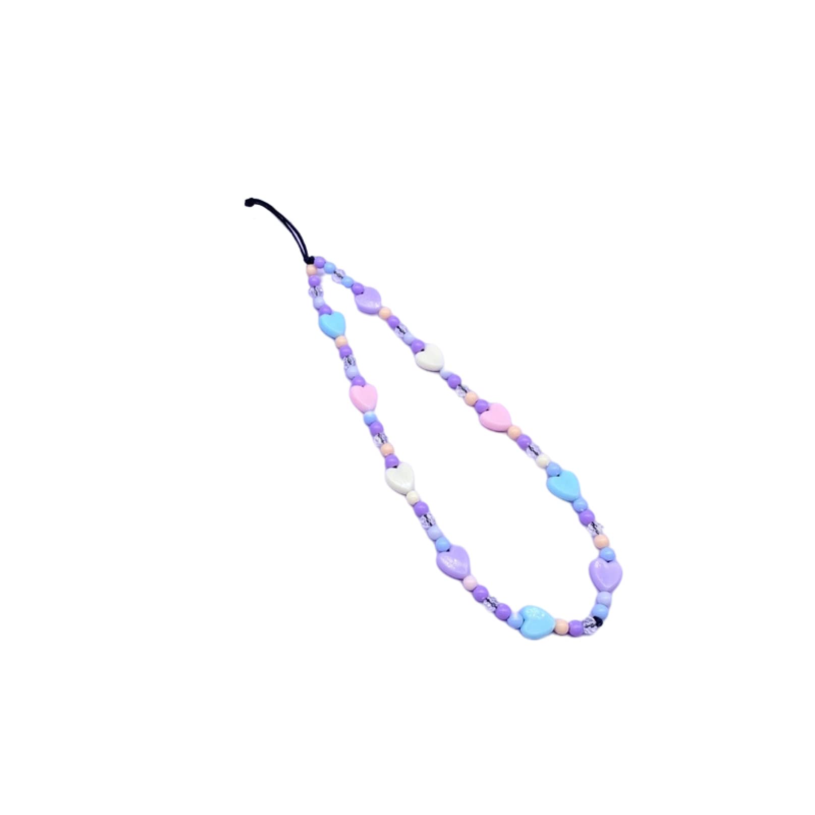 Ciondoli Per Telefono Viola – Perline Lucide – Catena Porta Cellulare Con Bracciale – Fascino Bohémien