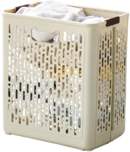Xiraivke折りたたみ式ランドリーバスケット 大容量軽量 浴室・脱衣所・洗面所用 洗濯かご兼脱衣かご 省スペース衣類収納ボックス 多用途衣類整理?