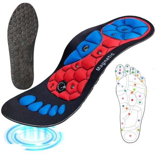 Plantillas Magnéticas, Plantillas de Masaje de Pies,para Aliviar La Fascitis Plantar Reflexología Plantillas, Plantillas Ortopedicas, Plantillas de Acupresión Unisex (M(40-43))