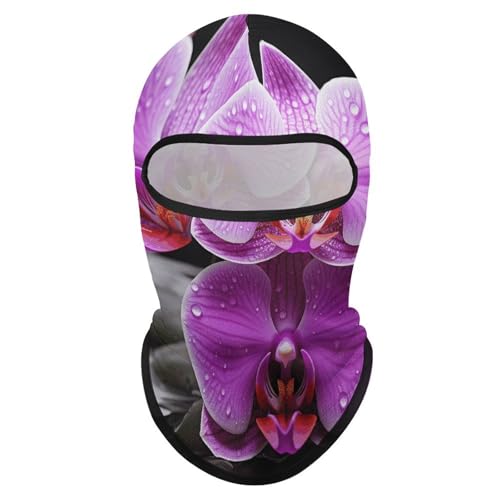 Máscara facial de pasamontaña morada para hombres y mujeres con protección solar transpirable y cubierta completa de cabeza para senderismo, ciclismo, running y conducción miniatura 7