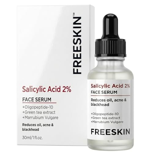 Image of Freeskin 2% Salicylic Acid Face Serum for Oil Control, Blackhead Removal & Anti-Acne Care | Skin Refinement, Hydration & Repair | Suitable for All Skin Types | 30ml