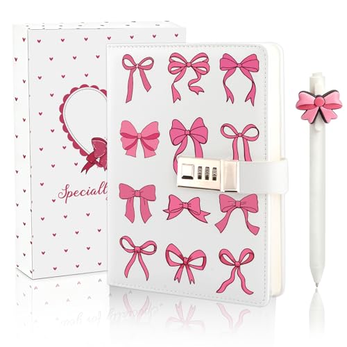 Diario con candado para niñas, tamaño A5 miniatura 6