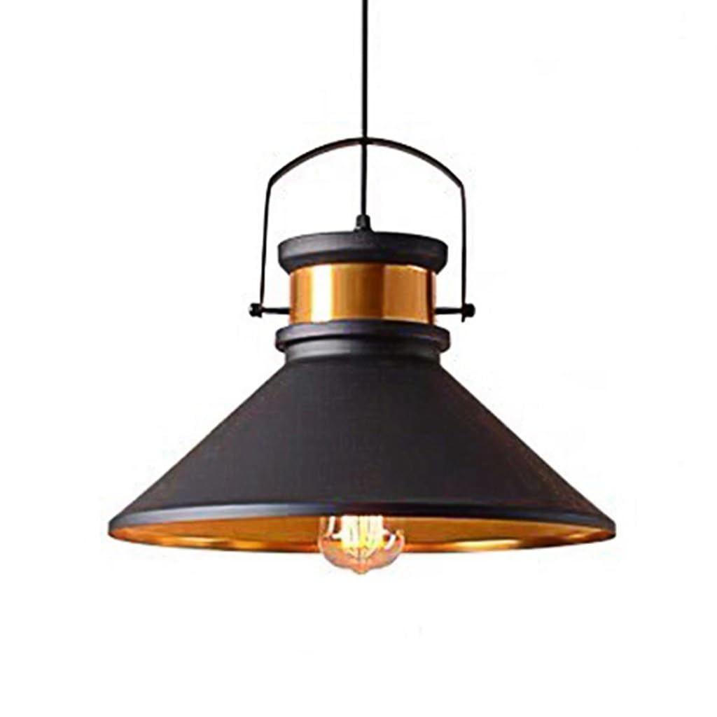 Lustre noir et or moderne pour chambre bureau ou café E27