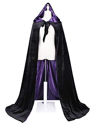 Image of Velvet Renaissance Medieval Cloak Cape Lined with Satin