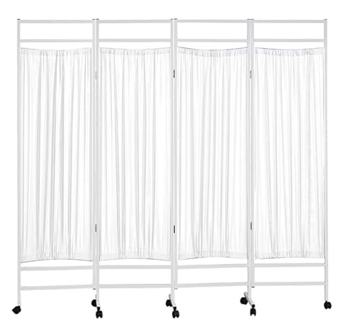 Paravent médical sur roulettes pliable pour moduler l'espace de consultation