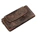 Produktbild STILORD 'Lorelai' Portemonnaie Damen Leder Groß Frauen Geldbörse Reißverschluss Vintage Portmonee Quer Elegant und Stilsicher, Farbe:Sepia - braun