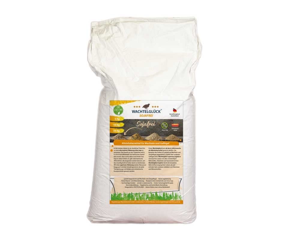 Sojafrei Wachtelfutter 25Kg
