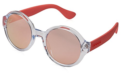 Havaianas Men's Floripa/M Oval Sunglasses, Crystal Clear, 51mm, 23mm