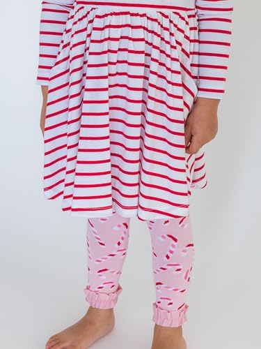 Image of RuffleButts Baby Girls Patterned Footless Ruffled Tights - Ruffle Tights | For Female Infants And Toddlers, Everyday Wear, Special Occasion Outfits, Layering Essential