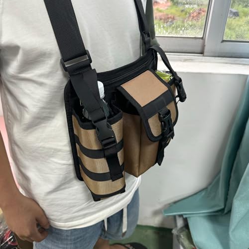 Sac de poitrine tactique multifonctionnel et robuste multi-poche - 5