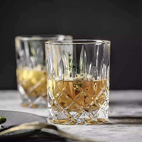 Whiskey Glasses-Premium 11 OZ Scotch Glasses Set of 4 /Old Fashioned Whiskey Glasses/Gift for Scotch Lovers/Style Glassware for Bourbon/Rum glasses/Bar Tumbler Whiskey Glasses, Clear - Thumbnail 7
