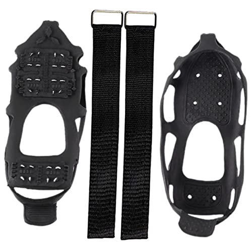 SHERCHPRY 1set - Ice Grippers for Shoes TPE and Traction Cleats for Climbing Hiking Fishing and Activities Lightweight Easy to Use Comfortable