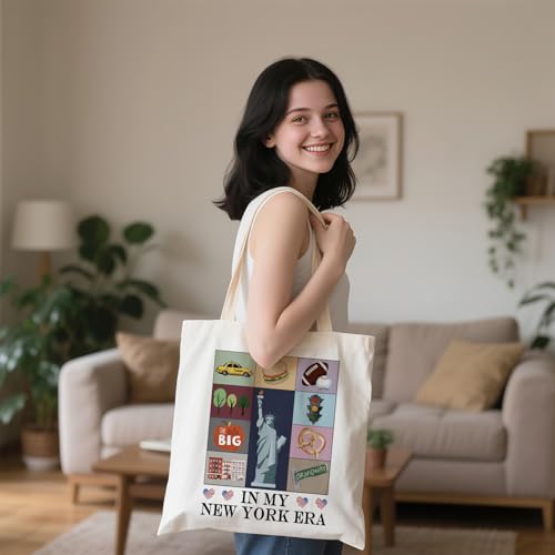 WCGXKO New York Vacation Gift In My New York Era New York Themed Tote Bag for Travelers4
