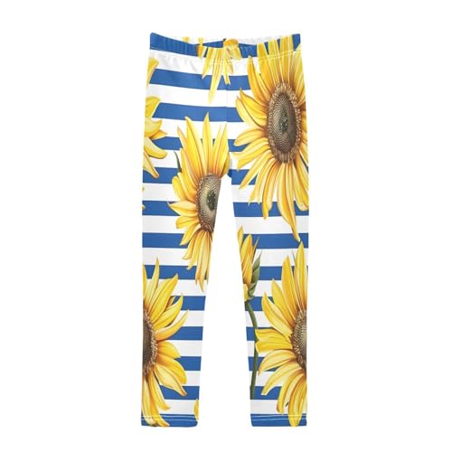 Bolaz Toddler Girls Leggings Printed Yoga Pants Leggings Many Sunflowers for Kids