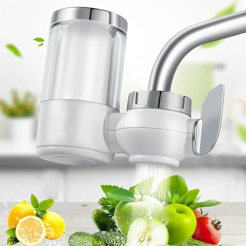 Comparativas de Sistema de filtrado agua Hogar los diez mejores. 34 Faucet Filtro de Agua - Cheelom Grifo de Filtro Purificador de Agua, Filtro purificador Agua Grifo Cocina, para el Hogar de purificación, Se adapta a los grifos estándar(Con...