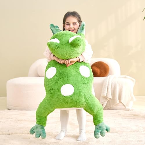 Image of IKASA Large Frog Cuddly Toy, Giant Soft Toy, 78 cm, Large Plush Toy, Fluffy Soft Jumbo Plush Toy, Gift for Children
