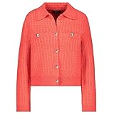 monari strickjacke  MONARI Damen Strickjacke zum Knöpfen Bright Coral orange - 42