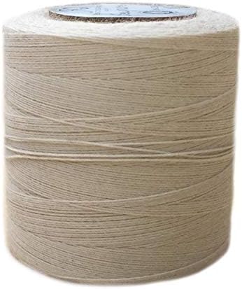 Multipurpose 100% Organic Cotton TEX 40 Sewing Thread - 500 Meter Spool - Natural