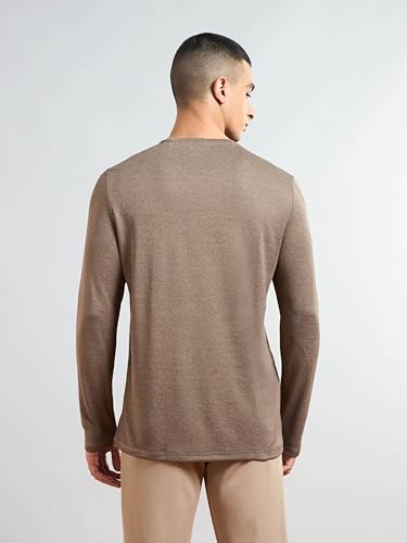 Image of TECHNOSPORT Men's Slim Fit Full Sleeve Round Neck T-Shirt, Double Cool Quick Dry Moisture Wicking Stretchable Sports Gym and Casual Wear