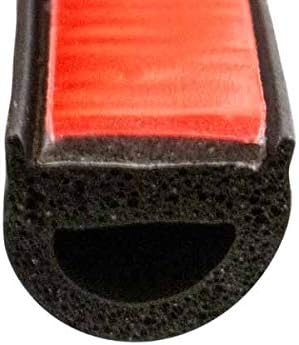 Steele Rubber Products 83-1017-377 Boat 9/32" Small Hollow Half Round with Peel-N-Stick Sold as a 30ft Strip