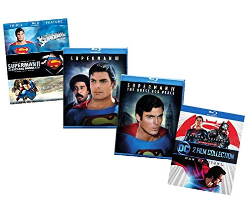 Superman 7-Movie Anthology Blu-ray Collection: Superman: The Movie/Superman II/Superman III/Superman IV/Superman Returns/Man of Steel/Batman V Superman [Christopher Reeve/Brandon Routh/Henry Cavill]