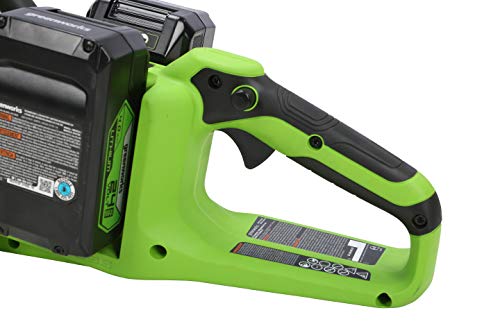 Greenworks 48V (2 x 24V) 16" Brushless Cordless Chainsaw (Great For Tree Felling, Limbing, Pruning, and Firewood / 125+ Compatible Tools), (2) 4.0Ah Batteries and Dual Port Rapid Charger Included - Image 5