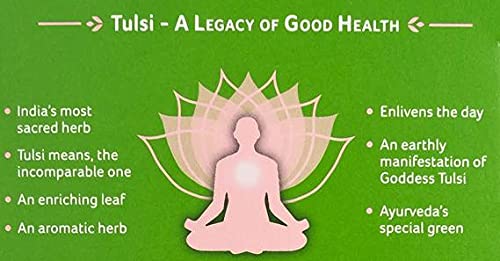 Organic India Tulsi Caffeine Free Tea, Cinnamon Rose, 18 Count #TOP2