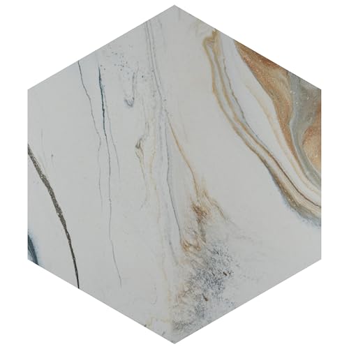 Merola Tile Marmaris Hex Sunset 8-5/8\" x 9-7/8\" Porcelain Floor and Wall Tile Sample