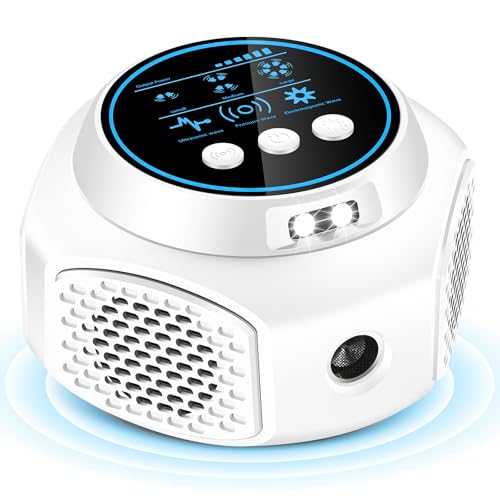Image of Ultrasonic Pest Repellent Indoor Plug in, Mouse Trap for Home Mice Repellent Rodent Repellent, Keep Away Mouse, Rats, Squirrels, Bats, Roaches, Spiders, Suitable for Room, Attics, Garages(White)
