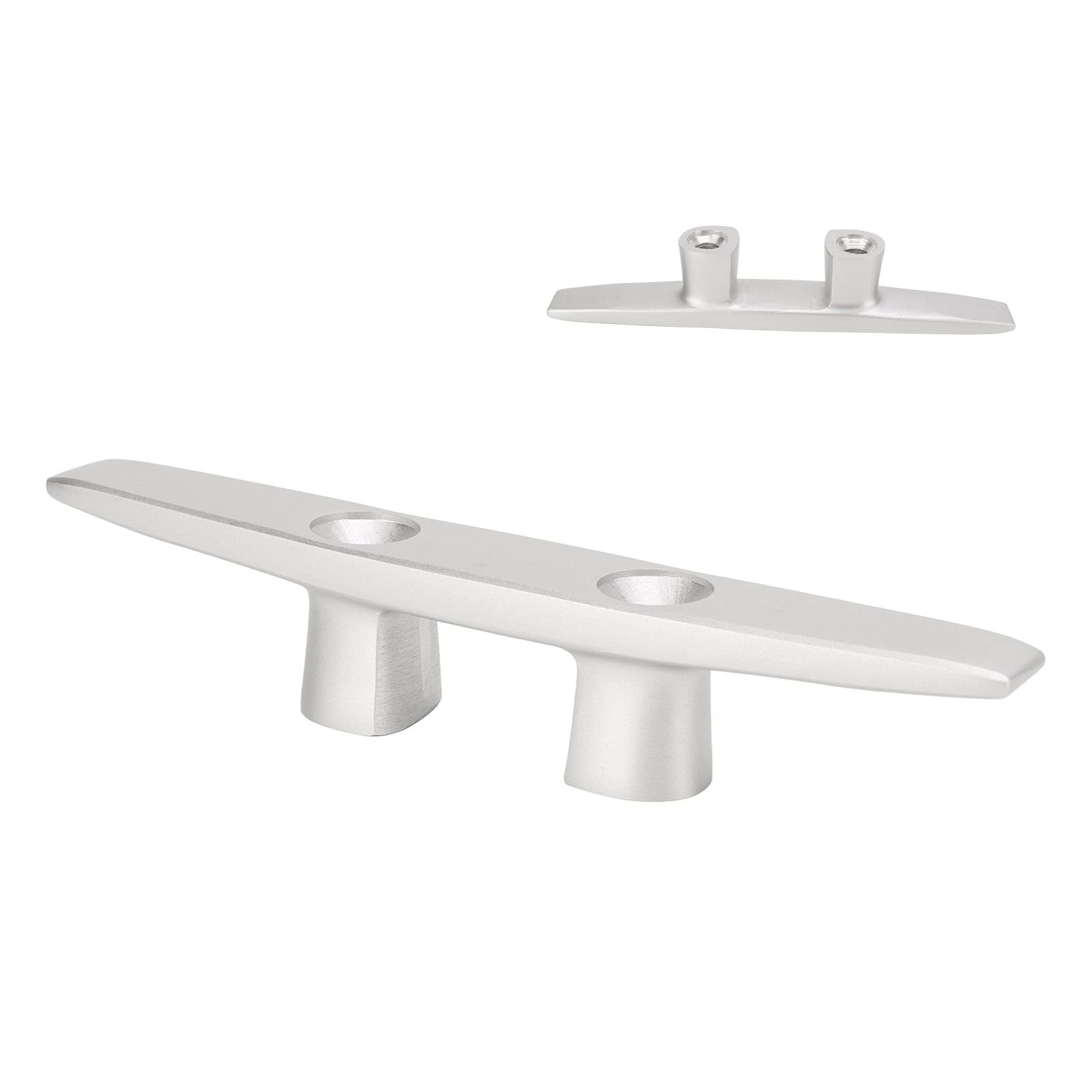 Taquet de Quai Bateau en Aluminium 200mm avec trous, pour yacht, marina, port, ancrage, amarrage, bateau, quai, portique, matériel marin