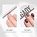 GAOY Nail File, 10Pcs Professional 100/180 Grit Half-Moon Shaped Double Sides Washable Emery Boards Manicure Tools for Acrylic and Gel Nails