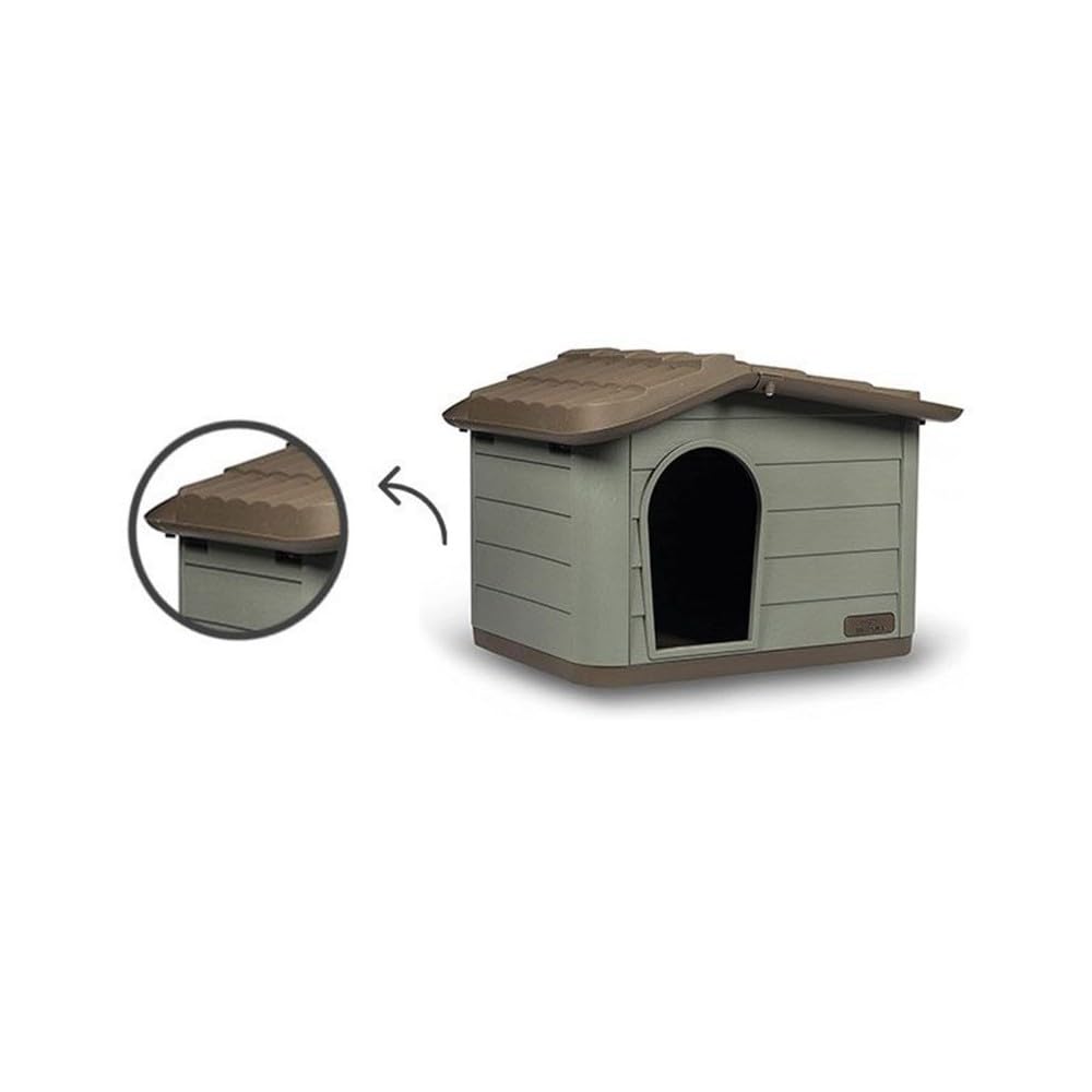 Safety Pet Villa Princess, Cuccia Smontabile per Cani Gatti, Cuccia in Materiali Riciclati, Tetto Asportabile, Dimensioni 60x41x51h