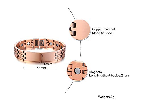 VNOX Custom Personalized Pure Copper Magnetic Therapy Adjustable Bracelet Engraved DAD Jewelry Thanksgiving for Men DAD Father2