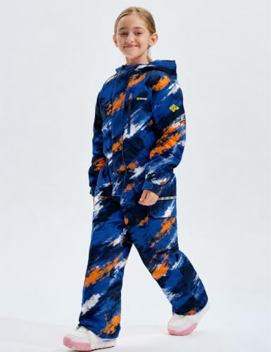 Image of GEMYSE Kids One Pieces Ski Suits Jumpsuits Boys Girls' Winter Outdoor Snowboarding Waterproof Snowsuits