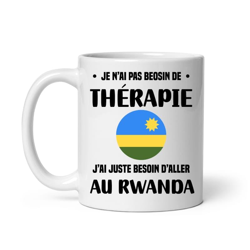MugSmile Mug Rwanda thérapie vacances départ voyage Tasse Rwanda