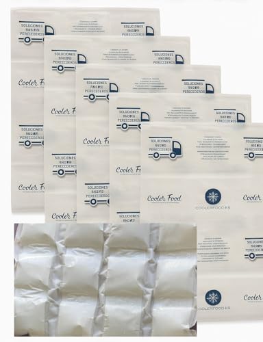 Acumulador de Frío Flexible Reutilizable – Bolsa Refrigerante de Gel No Tóxica para Nevera, Bolsa Térmica, Fiambrera y Envíos – Mantiene el Frío por Horas – CoolerFood X5