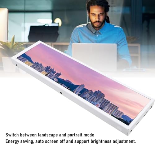Image of 8.8 Inch Portable Touchscreen Display 480x1920 5 Point Touch Long Bar Secondary Monitor for PC GPU Temp CPU Monitoring and DIY Music Spectrum